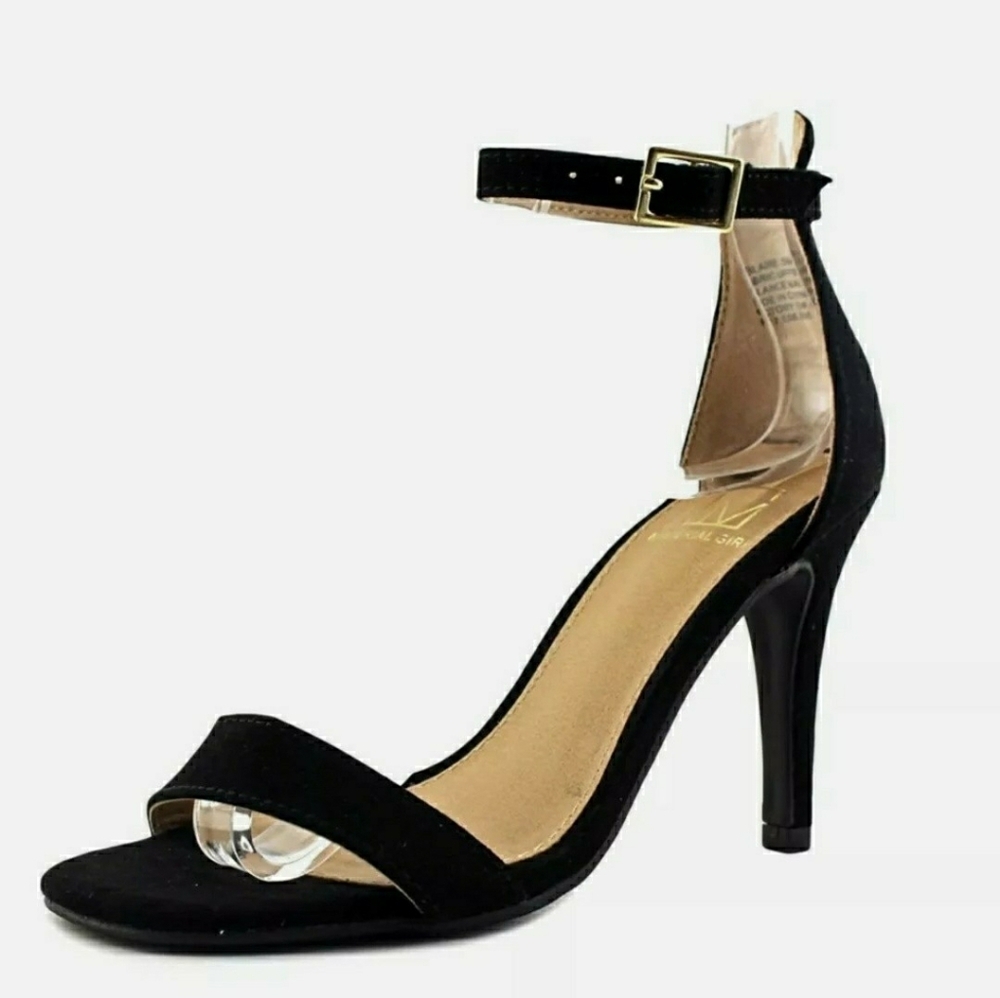 Material Girl Womens Blairer Suede Peep Toe Casual